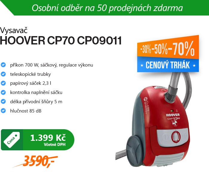 Vysavač HOOVER CP70 CP09011