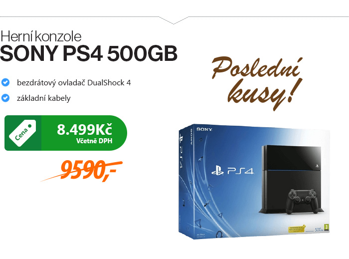 Herní konzole SONY PS4 500GB
